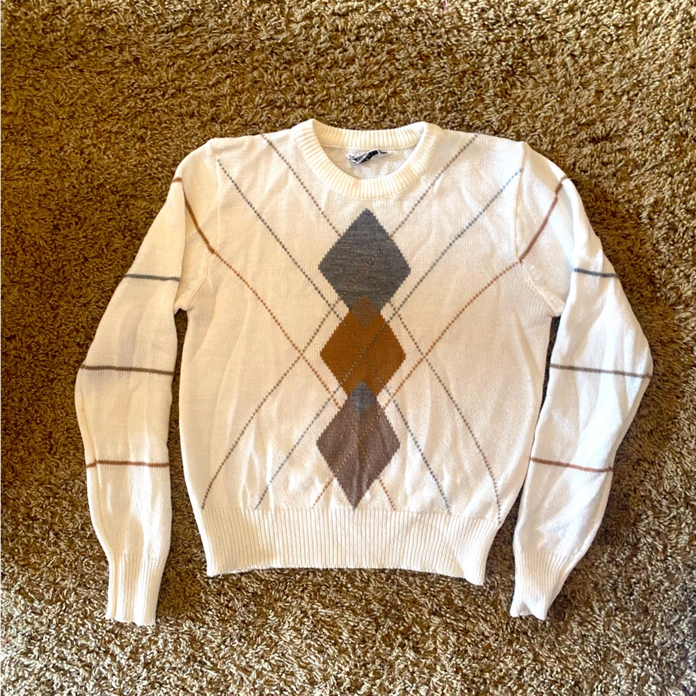 Vintage argyle sweater